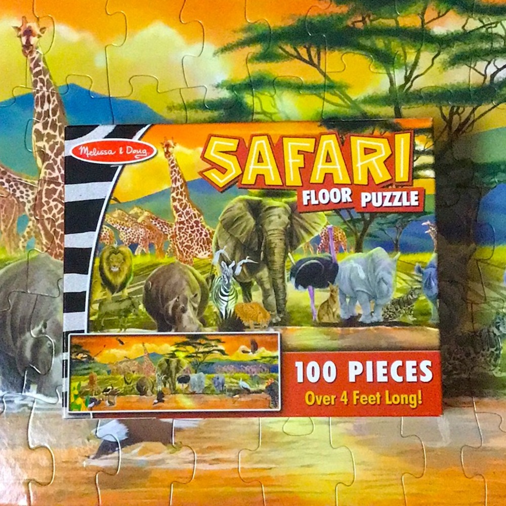 🦒 Melissa & Doug 🌴 Safari Floor Puzzle